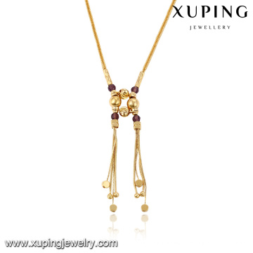 43083- Xuping Jewelry Fashion 18K chapado en oro collar para mujer